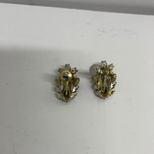 Load image into Gallery viewer, Vintage Signed Cora earrings screw back. Beautiful Amber colored flowers. Free shipping
