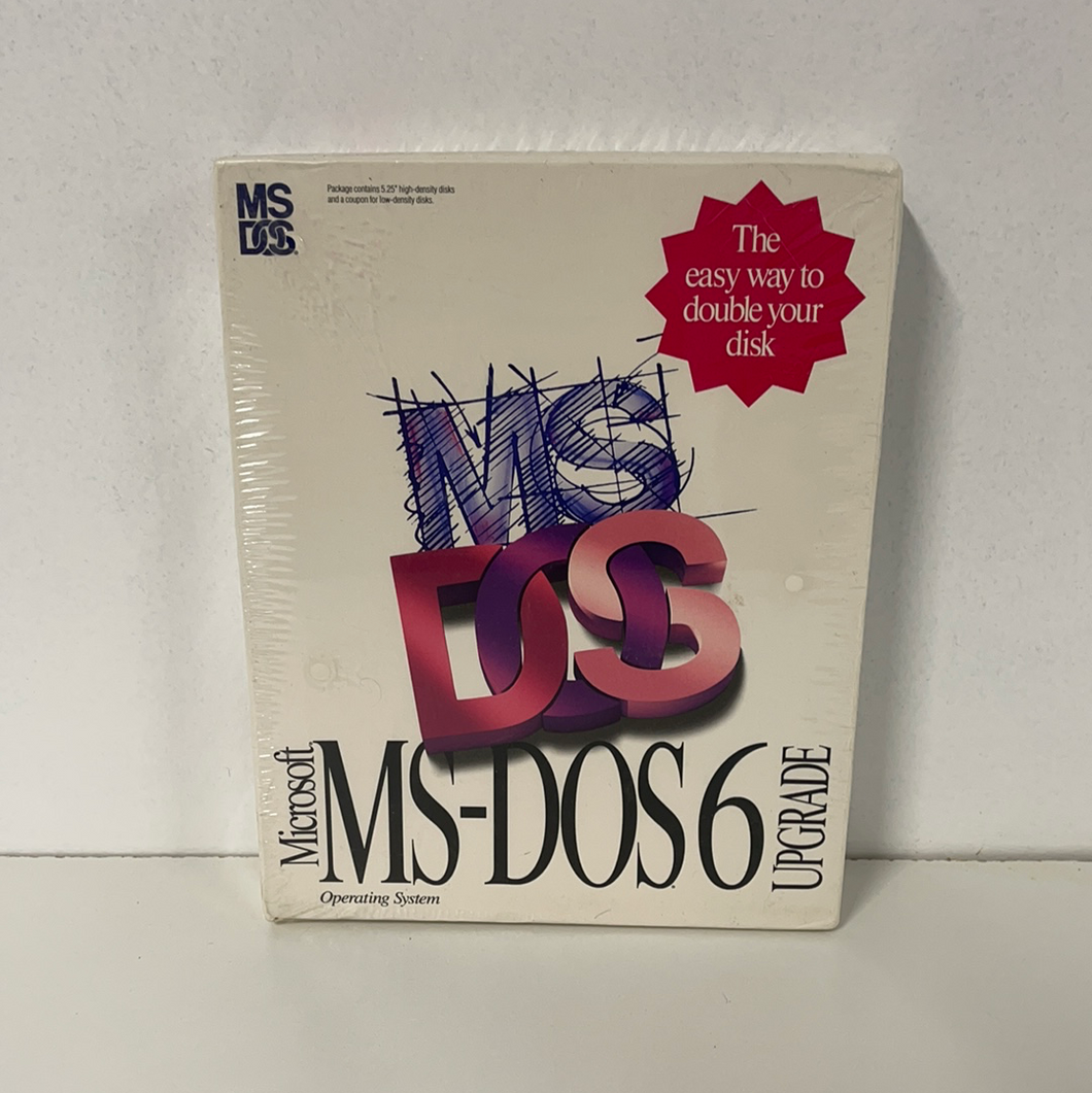 Microsoft MS DOS 6 upgrade factory sealed. Act now. Fast shipping!