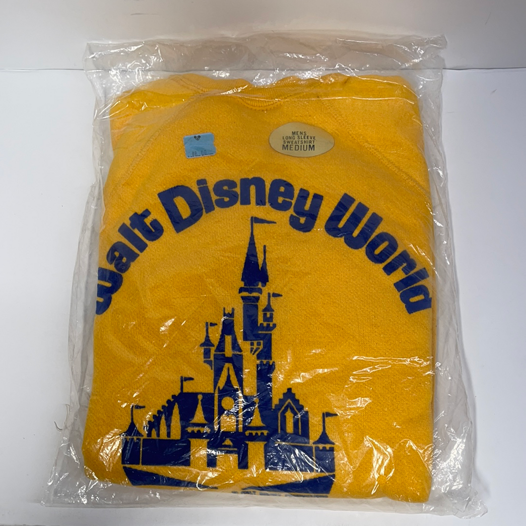 1970's Authentic Walt Disney World Gold Sweatshirt. Size Men’s Medium