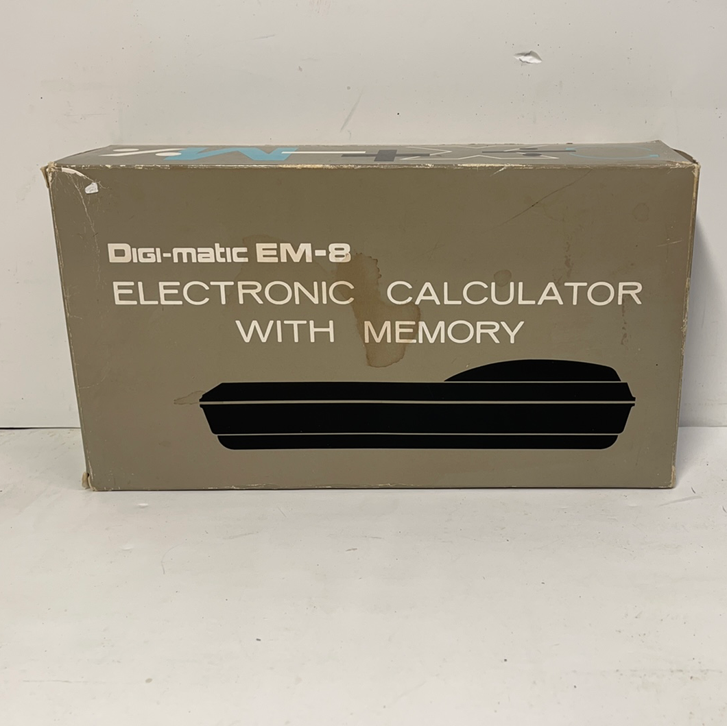 Rare Digi-matic EM-8 calculator with Memory Made in Japan sold by Simpson Sears ltd Canada