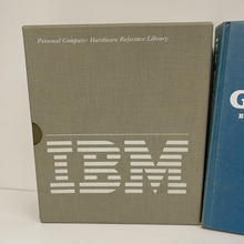 Load image into Gallery viewer, IBM PCjr hardware reference library with diskette and IBM PC graphicsHardcover first edition
