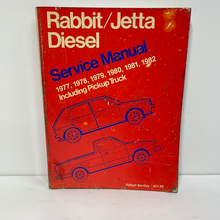 Load image into Gallery viewer, Volkswagen service manual rabbit/Jetta diesel. 1977 to 1982 including pick up truck
