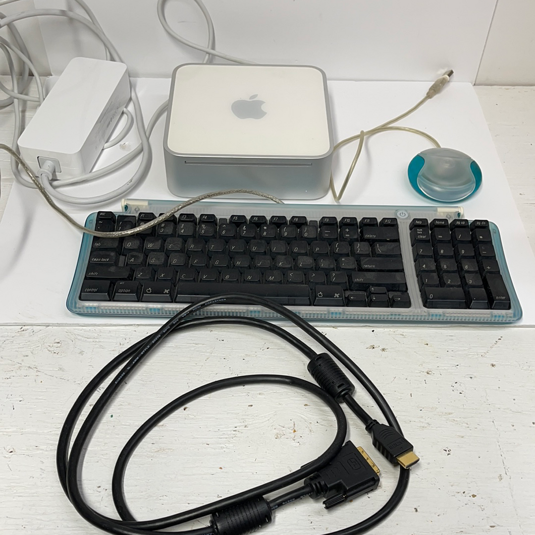 Mac mini for repair or parts. Power supply tested working mouse keyboard Video wire included